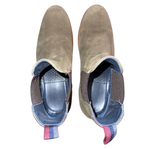 Ted Baker Men's Bronzo Suede Chelsea Boots - dark green - size 9 - Picture 5 of 12